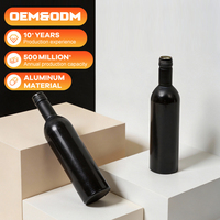 Bouteille en aluminium à col fileté de 422 ml pour jus et boissons, personnalisable, vente en gros, exportation, usine QinTian