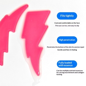 Mascarilla <span class=keywords><strong>de</strong></span> Hidrogel Vegana para Ojos con Colágeno, Ácido Hialurónico y Vitamina C, Reafirmante, Suavizante <span class=keywords><strong>de</strong></span> Líneas Finas, Parches para Ojos, Cuidado <span class=keywords><strong>de</strong></span> los Ojos, Hidratante - Product Image 3