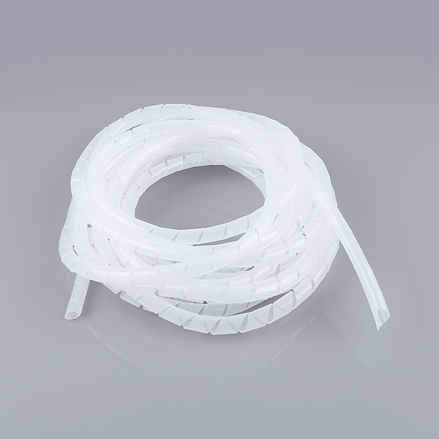 China Eco-Friendly Protection Plastic Spiral Wrapping Bands Diameter Plastic Desk Cable Wire Organizer Cable Wire Protect Sleeve
