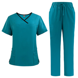 Último Diseño de Niaahinn, Bata Médica para <span class=keywords><strong>Mujer</strong></span>, Talla XL, Uniforme de Spa, <span class=keywords><strong>Pijama</strong></span> Quirúrgico Tejido para Enfermeras - Product Image 6