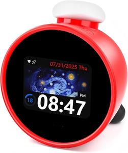 Wholesale Factory OEM AI Alarm <b>Clock</b>, Smart <b>Led</b> Digital Alarm <b>Clocks</b> 4G WiFi AI Voice Assistant Chatgpt AI School Alarm <b>Clock</b> - Product Image 1