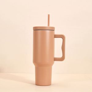 <b>40oz</b> Car H4.0 <b>Handle</b> Travel <b>Tumbler</b> Vacuum Mug Lid Straw Non-Slip Base OEM ODM Custom Color - Product Image 2