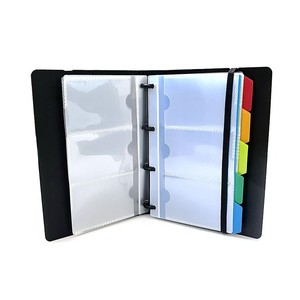 <span class=keywords><strong>Porte</strong></span>-cartes de visite portable personnalisable en PP avec 5 onglets indexés colorés pour le rangement des cartes de crédit - Product Image 6