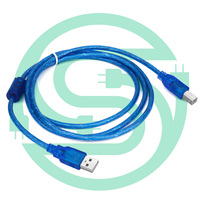 Cable de Datos USB 2.0 de Alta Velocidad con Blindaje Trenzado, Carga Rápida de 5A para Impresoras, Teléfonos Móviles, Cámaras, Computadoras y Auriculares, 30 cm de Longitud