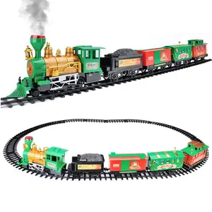 Train jouets pour enfants, intérieur et extérieur, Train électrique, arbre de noël