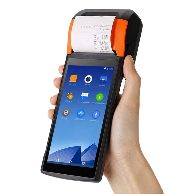 4G Android 12 Pos Terminal Machine Handheld Mobile Point Sale System 58mm Thermal Receipt Printer WIFI Bluetooth