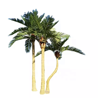 Big Fake Palm Tree Indoor Hall Außen pool Coastal Ornamental Decor Grüner Kunststoff Große künstliche Pflanze Kokospalme