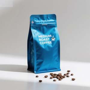 Bolsas de café y té de aluminio portátiles de plástico con impresión UV personalizada, bolsa de pie de 100g con cremallera y válvula para embalaje de café - Product Image 4