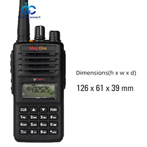 วิทยุสื่อสารแบบพกพา 4W 128 ช่องสัญญาณ VHF UHF ระยะไกล ขนาดกะทัดรัด สำหรับ Motorola MagOne VZ-18 วิทยุสื่อสารสองทาง มาตรฐาน IP54 - Product Image 4