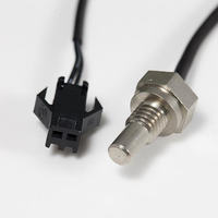 Sensor de Temperatura M8 PT100 de Tres Cables con Longitud Personalizada, Sensor OEM con Carcasa de Latón, Sensor RTD