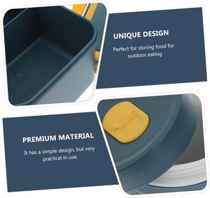 Hot Sale Eco-Friendly Plant Pattern BPA Free Microwaveable Bento <b>Lunch</b> Box <b>Set</b> with Cutlery - Product Image 5