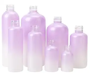 ריסוס שיפוע דו צבעים 30 מ ל 50 מ ל 60 מ ל 100 מ ל 120 מ ל 150 מ ל 250 מ ל 300 ל 500 מ "ל עגול מחמד בקבוק סבון נוזלי
