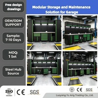 Gabinete de Herramientas Modular de Acero Resistente Personalizable OEM, Capacidad de Carga de 1000 kg, Almacenamiento a Prueba de Óxido para Garaje o Taller