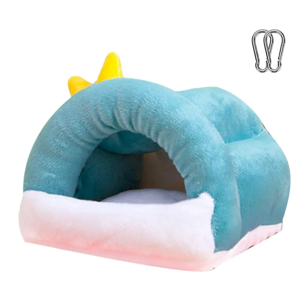 Lightweight Winter Warm Fluffy Guinea Pig Hideout Hamster Plush Bed House for Chinchilla Ferrets Hedghog