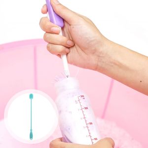 Heat Resistance Soft TPR Series <b>Bottle</b> <b>Brush</b> Cup Silicone Baby <b>Bottle</b> <b>Brush</b> - Product Image 4