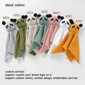 <span class=keywords><strong>Couverture</strong></span> de couette de bébé de conception de <span class=keywords><strong>Panda</strong></span> de mousseline de coton organique de certificat de la CE - Product Image 3