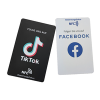 Autocollant NFC personnalisé pour menu de commentaires, plaque programmable, autocollants Google Reviews, QR Code, carte de visite pour réseaux sociaux, carte Google Review Tap
