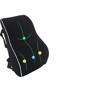 Cojín de espuma viscoelástica negra para la espalda, almohada para aliviar el dolor de espalda y la fatiga de conducción - Product Image 5