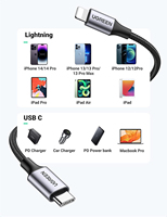 Câble USB C vers L UGREEN, certification MFi, câble USB L, charge rapide PD et transfert de données