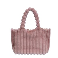 Bolsos de Moda Otoño-Invierno para Estudiantes Universitarias 2026, Bolsos Tote de Gran Capacidad, Bolsos de Hombro de Alta Gama con Peluche