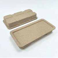 Boîtes rectangulaires en pulpe moulée de bagasse de canne à sucre, écologiques, réutilisables, biodégradables, recyclables et durables RUNWELL