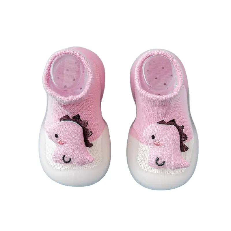 Niños Suela Linda Goma Bebé Medias Calcetines de punto Zapatos Zapatillas cálidas Zapatos para niños pequeños