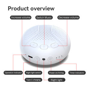 Bruit blanc 16 <span class=keywords><strong>sons</strong></span> apaisants pépinière veilleuse bruit blanc Machine <span class=keywords><strong>réveil</strong></span> pour adultes bébé - Product Image 6