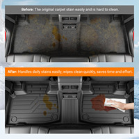 Tapetes para Piso Compatibles con Ford Edge 2015-2024, Tapete para Maletero, Tapete para Respaldo, TPE (Solo Compatible con Modelos de 5 Asientos)