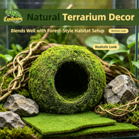Caverne de simulation en mousse pour reptiles, abri humidifiant, habitat pour serpents, lézards, geckos, décoration de terrarium et de vivarium