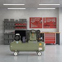 Compresseur d'air industriel portable à piston 7,5 kW 11 kW 15 kW, mini, sans huile, lubrification 25 bars, alimenté par moteur et courant alternatif