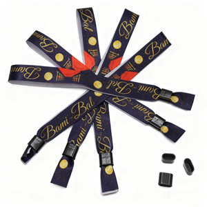 Nueva Llegada de Stock, Diseño Personalizado Gratuito, Pulsera de Tela de Poliéster Sublimada para el <span class=keywords><strong>Black</strong></span> <span class=keywords><strong>Friday</strong></span> o Fiestas de Boda - Product Image 4