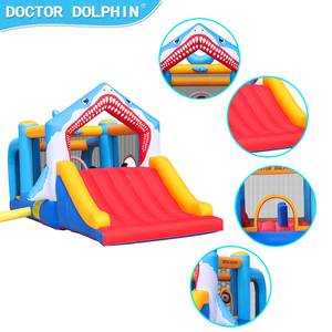 Casa Inflable <span class=keywords><strong>Infantil</strong></span> Doctor Dolphin con Diseño <span class=keywords><strong>de</strong></span> Tiburón, Tela Oxford 420D+840D, Capacidad para 3 Personas - Product Image 4