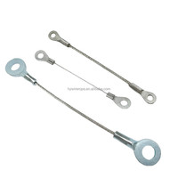 Câble de levage en acier avec extrémités serties et œillets, assemblage de câble de sécurité