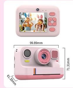 Appareil photo instantané avec imprimante photo couleur, enregistreur vidéo pour enfants, écran IPS 2,4 pouces, imprimante d'étiquettes pour appareil photo à impression instantanée - Product Image 5