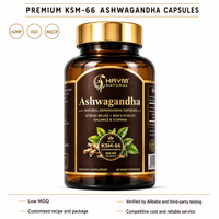 Capsules d'Ashwagandha KSM-66 Naturelles 600mg Marque Privée OEM/ODM – Favorise la Réduction du Stress et la Vitalité Masculine pour Adultes