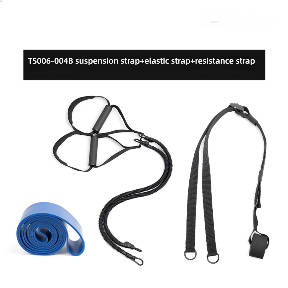 Ensemble ceinture de suspension noire et ceinture de yoga -- ll00100