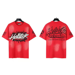 เสื้อยืดลำลองแขนสั้นผ้าฝ้ายแท้พิมพ์ลายเทรนดี้เฮลและสตาร์ NFC ซีรีส์ สำหรับผู้ชายและผู้หญิง ทรงหลวม ใส่สบายสำหรับฤดูร้อน ขายตรงจากโรงงาน - Product Image 5