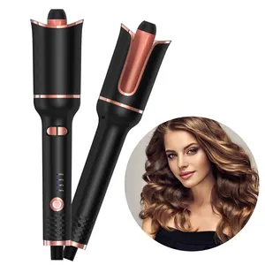 curly hair iron automatic Suppliers-Professional Rotating Hair Curler Wand Bar For Corrugation Curling Irons Automatic Curling Iron Hair Curler Wave Styling Tools