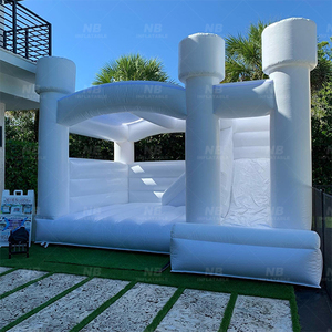 Commercial Luxury All White Wedding Bouncer Jumping Castle <b>Inflatable</b> <b>House</b> White Wedding Wedding <b>House</b> Commercial - Product Image 3