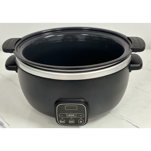 Casserole électrique à cuisson lente de <span class=keywords><strong>grande</strong></span> <span class=keywords><strong>capacité</strong></span> noire - 6-10L, programmable, maintien au chaud, minuterie de retard, couvercle en verre, pour la cuisine familiale à domicile - Product Image 6