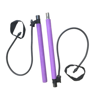 Barre de Pilates multifonctionnelle violette 50 cm pour entraînement de résistance, mise en forme du corps, fitness et yoga - Product Image 4