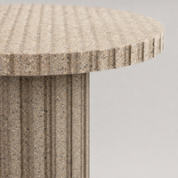 Griffoir pour chat en liège rond, design à double colonne, griffoir pour chat en liège naturel gris brun pour chats d'intérieur