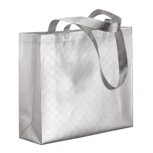 Borsa shopper in TNT metallizzato, merchandising personalizzato - Product Image 1