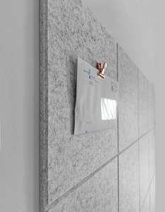 Carreaux muraux en feutre PET avec onglets adhésifs sûrs, 12 pièces, grand panneau de liège alternatif pour les murs de bureau et d'école - Product Image 4