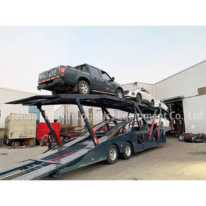 Semi-<span class=keywords><strong>remorque</strong></span> <span class=keywords><strong>porte</strong></span>-voitures en acier à 2 essieux LSXC, norme australienne, 20 tonnes, vérin hydraulique, capacité de 19 camions, transport de 7 voitures - Product Image 4