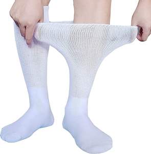 2024 Extra Width Comfortable Non Binding <strong>Women</strong> Knee High Special <strong>Socks</strong> for <strong>Diabetic</strong> People - Product Image 1