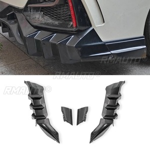 Pour Honda Civic Type R Mugen 10e génération berline : Lame de pare-chocs arrière, séparateur, diffuseur, spoiler, garniture d'angle de pare-chocs, pièce de modification - Product Image 4
