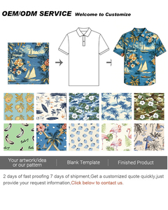 <span class=keywords><strong>Chemise</strong></span> boutonnée à manches courtes <span class=keywords><strong>pour</strong></span> <span class=keywords><strong>homme</strong></span>, imprimée ODM, style hawaïen, décontractée, infroissable, respirante, protection UV, écologique, séchage rapide, été - Product Image 4