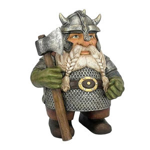 Figura pequeña con hacha y martillo para jardín, ornamento de Dubái Vikingo, artesanías, venta al por mayor, 2022 - Product Image 1