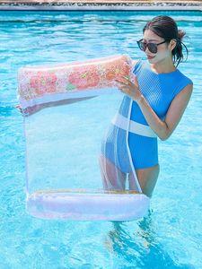 Cama Flotante Inflable de PVC para <span class=keywords><strong>Piscina</strong></span>, Colchón de Aire para Niños y Adultos, Silla Flotante para Caminar por el Agua, Anillo de Natación para Jugar en el Mar - Product Image 6